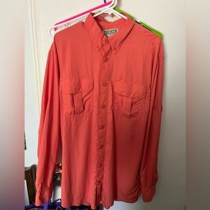 Men’s Duluth Trading long sleeves button up shirt- size large/tall. NWOT